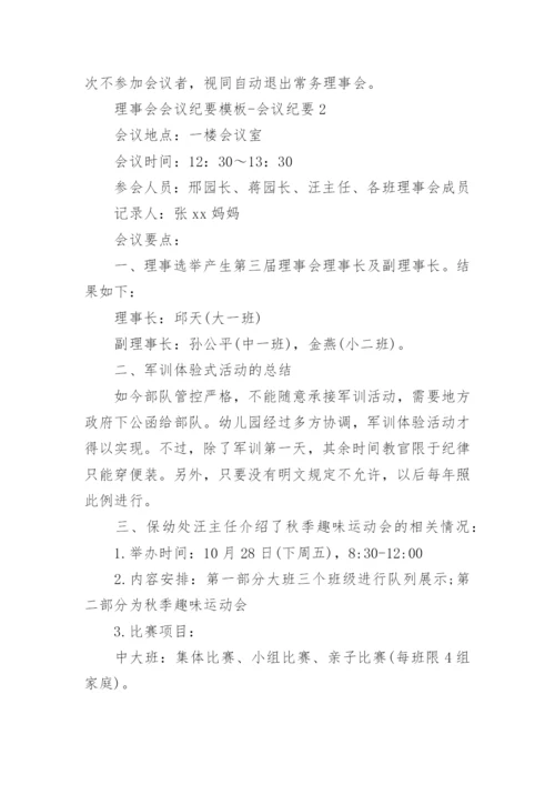 理事会会议纪要-会议纪要.docx