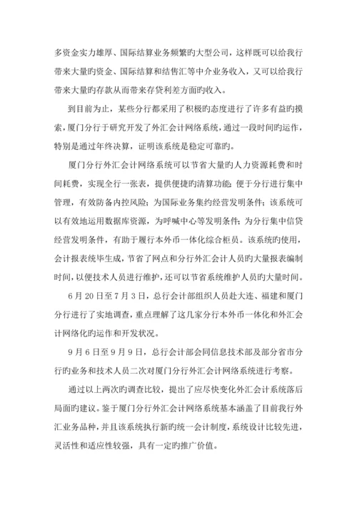 移植推广外汇会计网络系统专项项目可行性专题研究报告.docx