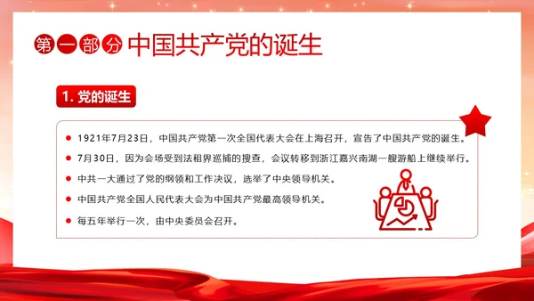 七一建党节建党102周年我心向党主题班会PPT课件