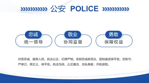 蓝色大气铁路警察工作总结汇报动态PPT模板