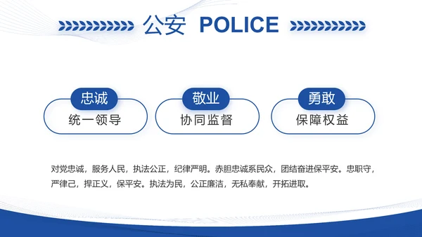 蓝色大气铁路警察工作总结汇报动态PPT模板