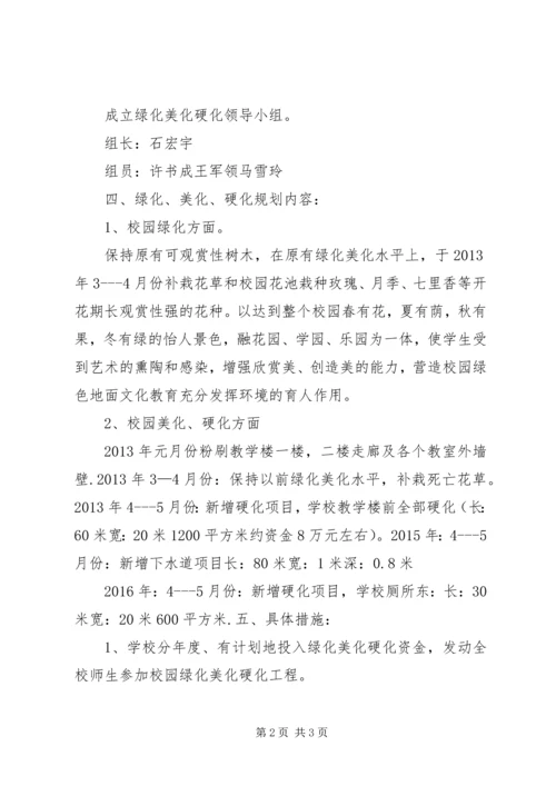 校园美化绿化硬化计划 (3).docx