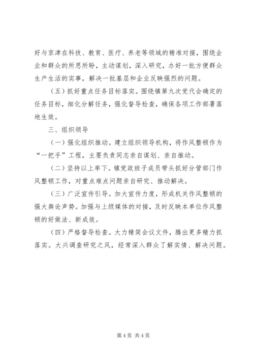 镇人民政府机关作风整顿实施方案.docx