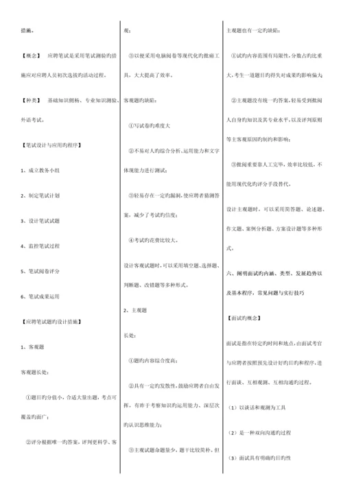 2023年新版人力资源管理师二级课后答案完整便签版.docx