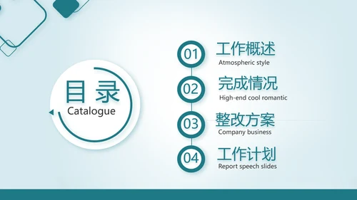 蓝色医疗医学工作报告动态PPT