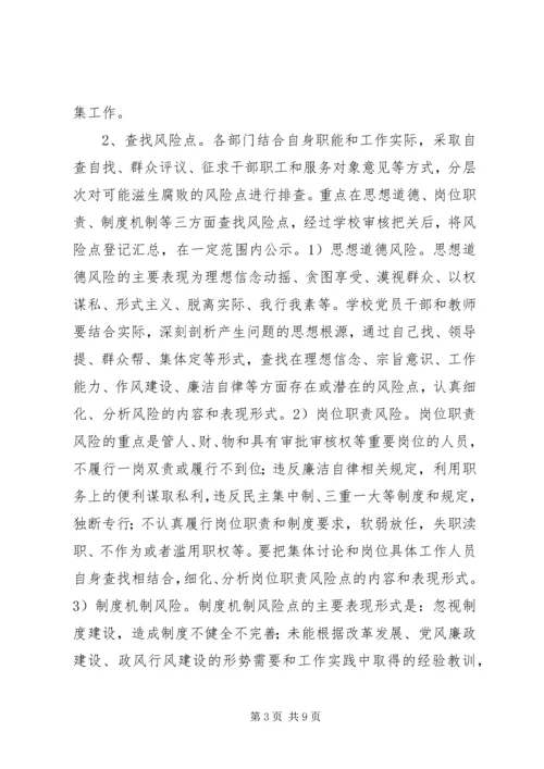 腐败风险预警防控工作实施方案 (7).docx