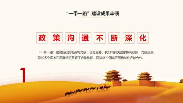 一带一路丝绸之路国际合作高峰论坛PPT