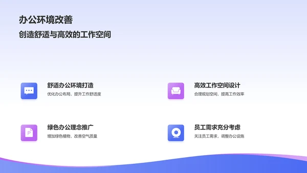 蓝色渐变风人资行政行业年中工作总结PPT模板