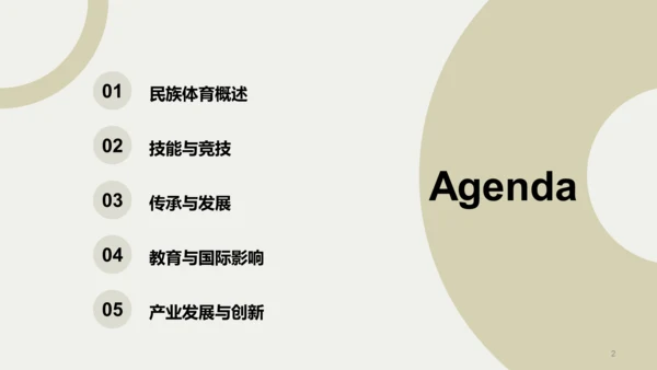 绿色现代蒙古族体育运动科普PPT模板