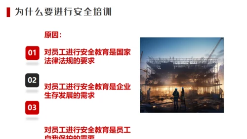 建筑工地施工安全培训生产通用PPT模板