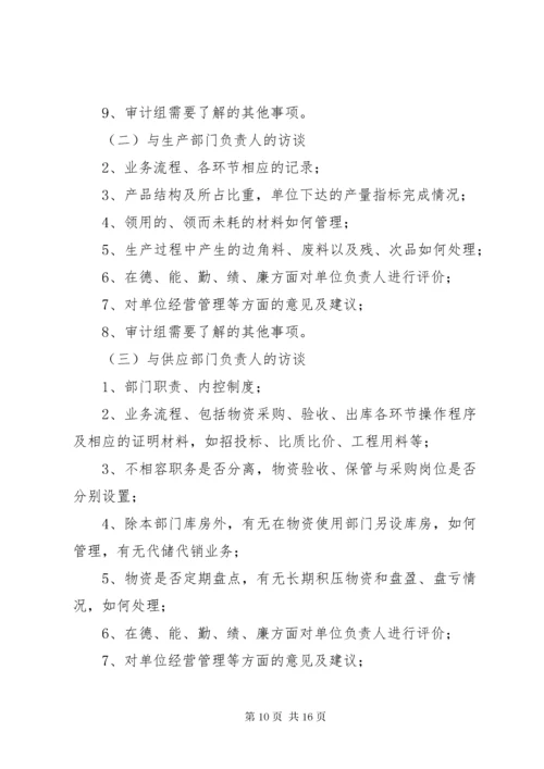 3经济责任审计审计访谈提纲.docx