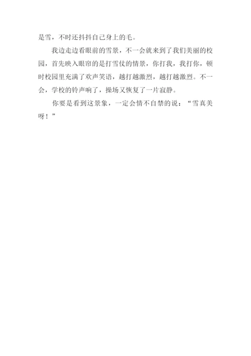 描写下雪的作文300字.docx