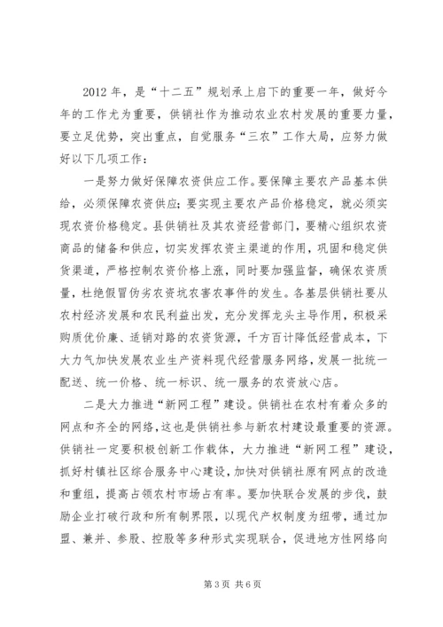 副书记在供销系统推进会发言.docx