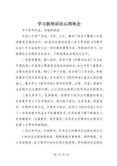 学习新刑诉法心得体会 (3).docx