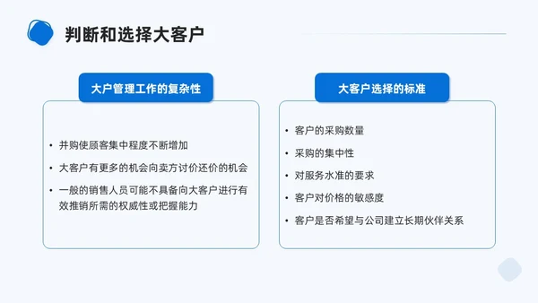 商务简约形状大客户管理PPT课件