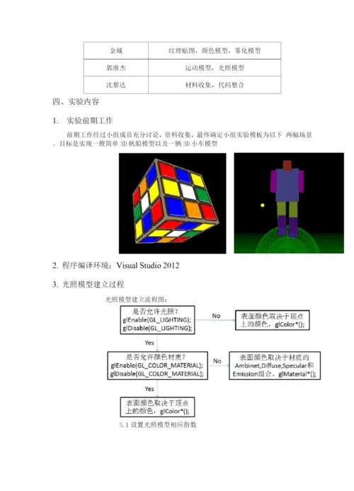 计算机图形学课程设计.docx