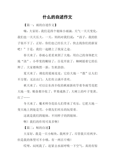 什么的自述作文-1.docx