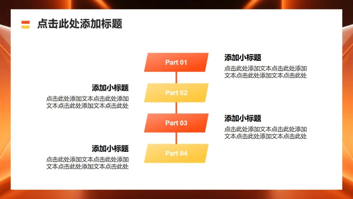 橙黄色商务风大学生就业发展报告PPT模板