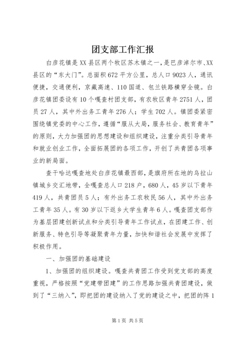 团支部工作汇报 (5).docx