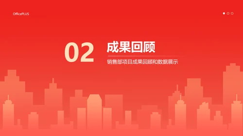 简约红色渐变年终总结汇报