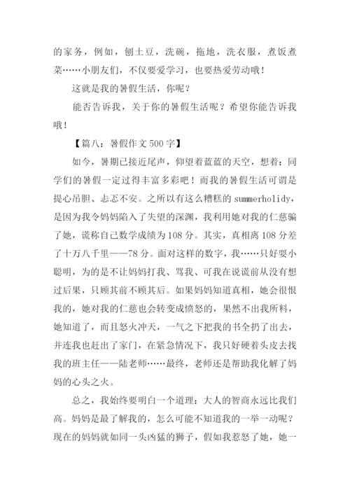 暑假作文500字0.docx