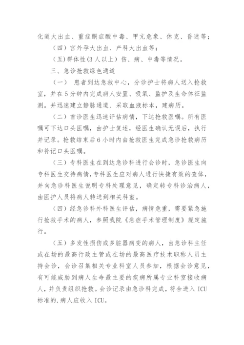 急诊绿色通道管理制度.docx