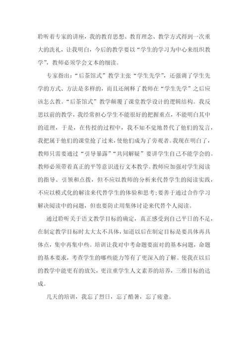 初中教师培训心得体会精选.docx