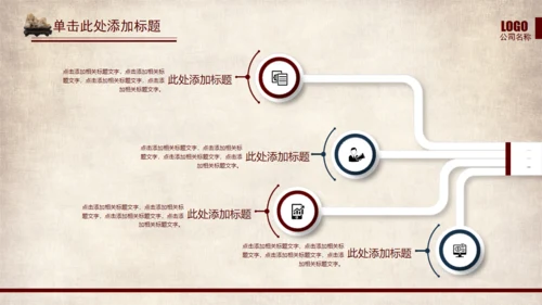 武侠风一叶扁舟封面通用PPT模板