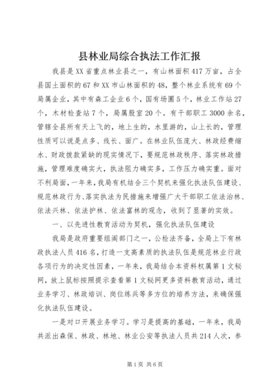 县林业局综合执法工作汇报 (4).docx