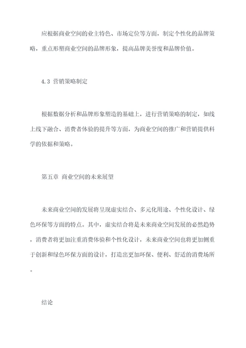 商业空间调研设计报告