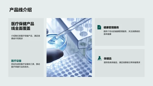 电商领航医疗健康PPT模板