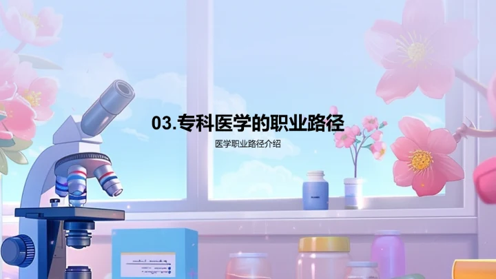 医学专科职业指导PPT模板