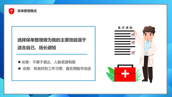 保单整理分享保险知识PPT模板