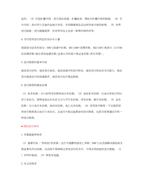 2023年金融专硕金融学重点知识点.docx