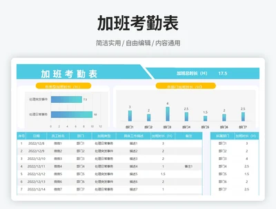 加班考勤表