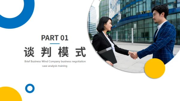 合作愉快商务谈判案例分析通用PPT模板