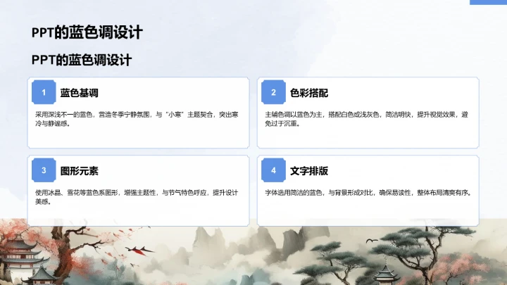 二十四节气小寒PPT模板