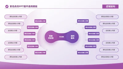 紫色商务风多项循环PP单页