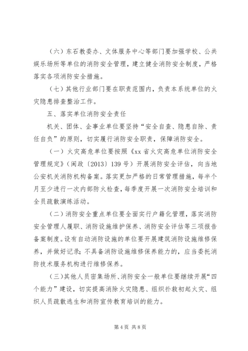 乡镇消防安全隐患排查工作方案.docx