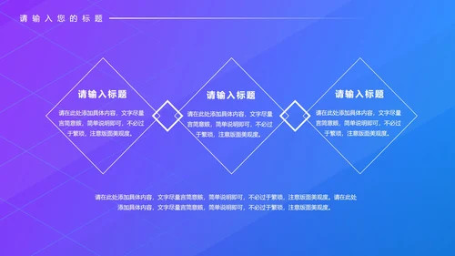蓝色渐变科技风年终工作总结PPT模板