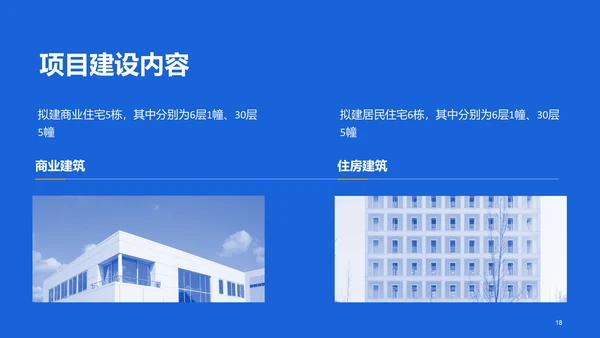 蓝色商务现代建筑行业商业计划书PPT