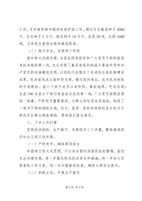 县抗洪救灾汇报材料 (2).docx