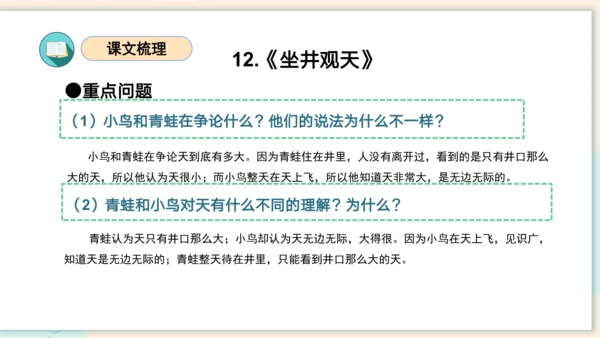 统编版2023-2024学年二年级语文上册单元速记巧练第五单元（复习课件）