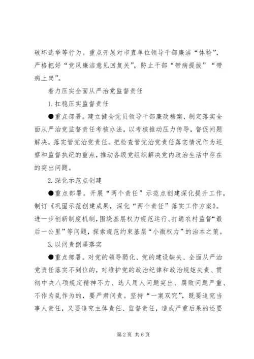 全市XX年反腐倡廉工作重点.docx