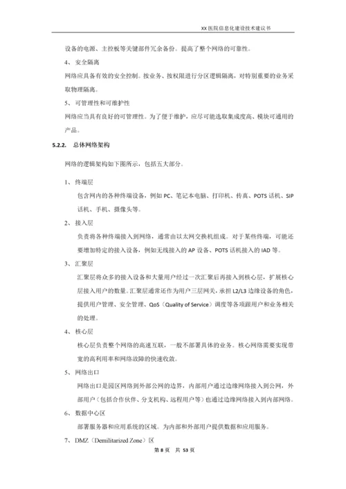 医院信息化建设技术建议书.docx