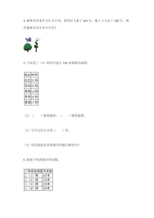 小学三年级数学应用题大全附答案ab卷.docx