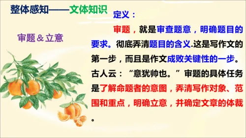 部编版九下语文第二单元写作〈审题立意〉同步课件
