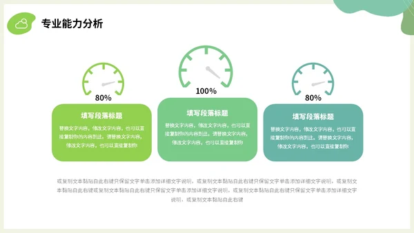 绿色小清新绿植部门经理竞聘自我介绍PPT