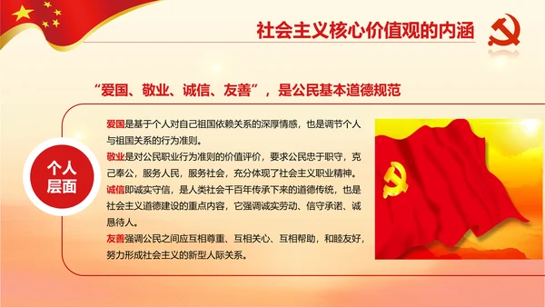 新时代培育社会主义核心价值观PPT模板