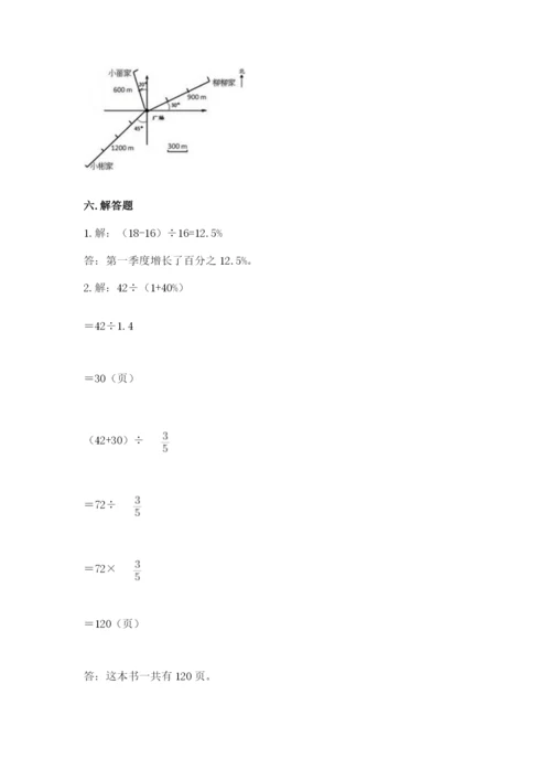 小学数学六年级上册期末测试卷（必刷）word版.docx